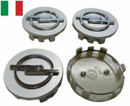 set 4 coprimozzi opel 58mm grigio